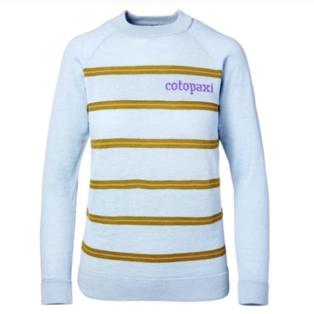 Cotopaxi Libre Mid Sweater Blue Stripe Medium NWOT
